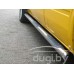 Боковые пороги (трубы) с площадками для Volkswagen LT (короткая база).